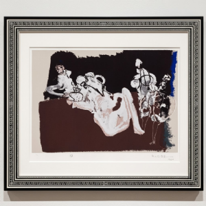Manabu Mabe - Sem título x/100. Serigrafia, 50x70 cm, 1988