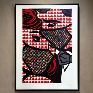 Neno Ramos - Baile de Máscaras P.A. 3/5. Serigrafia, 100x70 cm, 2021.