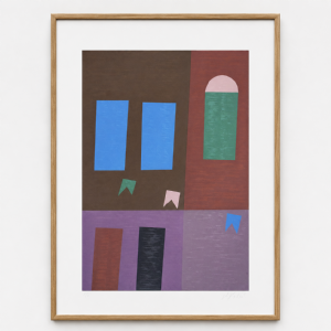 Alfredo Volpi - Fachada 115-150. Serigrafia,96x66 cm