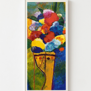 Aldemir Martins - Vaso com flores 60/100. Serigrafia, 90x40 cm, 2003