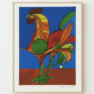 Aldemir Martins - Galo x/120. Serigrafia, 50x35 cm.