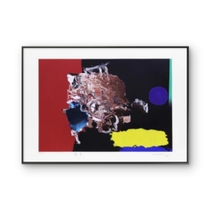 Manabu Mabe - Sem Titulo  P.A. V/XI. Serigrafia, 70x100 cm, 1988.