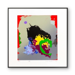 Manabu Mabe  - Rápido X/150. Serigrafia, 36x35 cm, 1995.