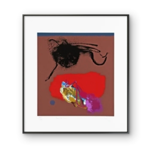 Manabu Mabe - Sem título x/100. Serigrafia, 80x70 cm, 1990