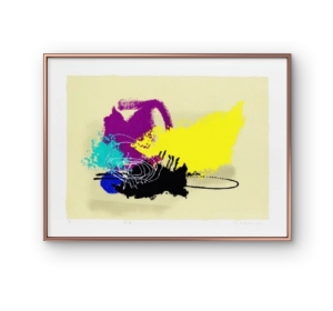 Manabu Mabe - Sem título x/150. Serigrafia, 70x95 cm, 1995