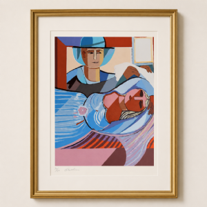 Cícero Dias - Sem título 88/200. Serigrafia, 110x75 cm