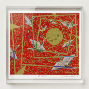 Kazuo Wakabayashi - Orizuru. Serigrafia, 47x50 cm, 2008.