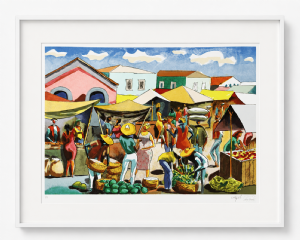 Carybé - Feira x/200. Serigrafia, 50x70 cm