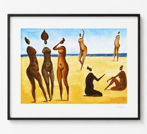 Carybé - Mulheres x/200. Serigrafia, 50x70 cm.