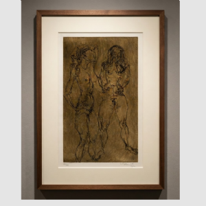 Flávio de Carvalho - Sem título 62/80. Gravura em metal, 56x37 cm, 1972