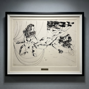 Flavio de Carvalho - Mulheres 40/50. Litografia, 52x71 cm, 1972