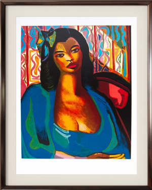 Di Cavalcanti - Abigail X-120. Serigrafia, 91x70 cm.