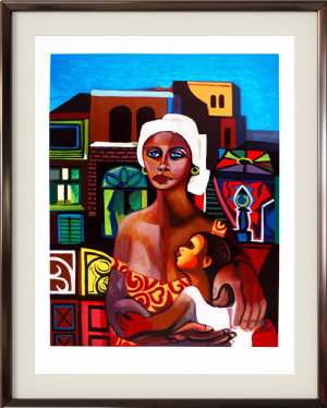 Di Cavalcanti - Maternidade x/120. Serigrafia, 91x70 cm.