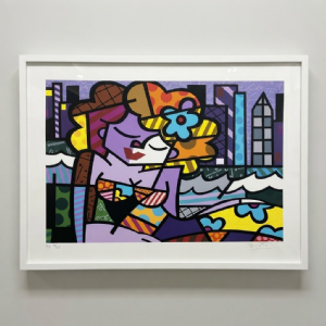 Romero Britto - Downtown Girl II 212/300. Serigrafia, 50x70 cm, 2013.