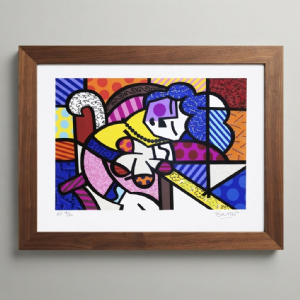 Romero Britto - Penelope Of Modern Day II 212/300. Serigrafia, 50x70 cm, 2013.