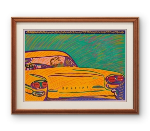 Rubens Gerchman - Pontiac - Série banco de trás 28/50. Serigrafia, 75x105 cm.