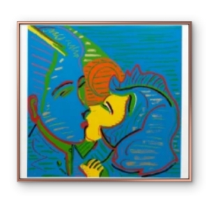 Rubens Gerchman - Beijo 51/100. Serigrafia, 72x80 cm