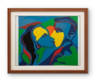 Rubens Gerchman - Beijo 51/100. Serigrafia, 72x94 cm
