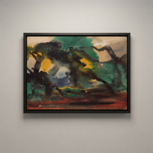 Mario Zanini - Sem título. Aquarela sobre papel, 50x69 cm, 1960