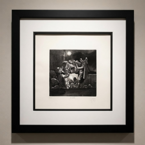 Mario Gruber - Os noivas 146/150. Gravura em metal, 53x39 cm, 1997.