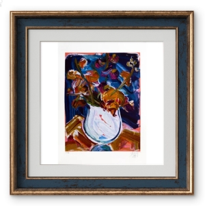 Sou Kit Gom - Vaso - Composição azul x/100. Serigrafia, 70x50 cm, 2023
