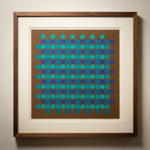 Almir Mavignier - Sem título 51/200. Serigrafia, 60x60 cm, 1973
