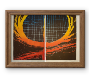 Gilberto Salvador - Sem título 11/20. litografia, 100x138 cm, 1988.