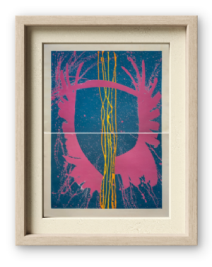 Gilberto Salvador - Sem título 16/20. litografia, 136x97 cm, 1988.