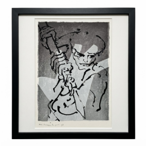 Gershon Knispel & Oscar Niemeyer - Série Por um mundo melhor 3/6. Serigrafia, 130x87 cm.