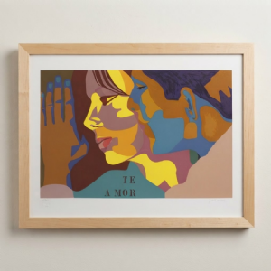 Judith Lauand - Te amor 90/100. Serigrafia, 50x70 cm.