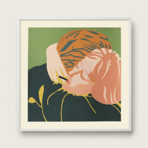Judith Lauand - Mulher fumando 26/100. Serigrafia, 60x60 cm.