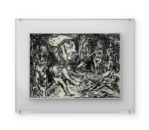 Maciej Antoni Babinski - Sem título 47/50. Gravura em metal, 10x14 cm.