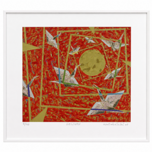 Kazuo Wakabayashi - Orizuru. Serigrafia, 47x50 cm, 2008.