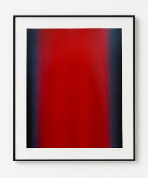 Arcangelo Ianelli -Série  Vibrações 58/75 - Vermelho. Serigrafia, 100x70 cm, 1999.