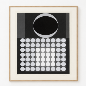Victor Vasarely - Sem título 118/250. Serigrafia, 56x50 cm.